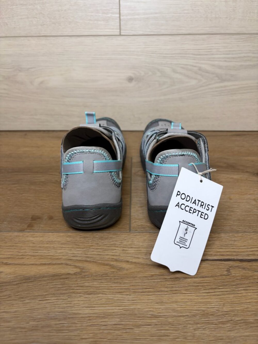 JBU by Jambu Women's Josie Water-Ready Sandals Gray/Pale Teal 6.5M NWT - Picture 4 of 6